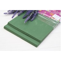 Фоаміран звичайний 20 * 30 см, темно-зелений 10 аркушів