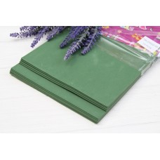 Фоаміран звичайний 20 * 30 см, темно-зелений 10 аркушів