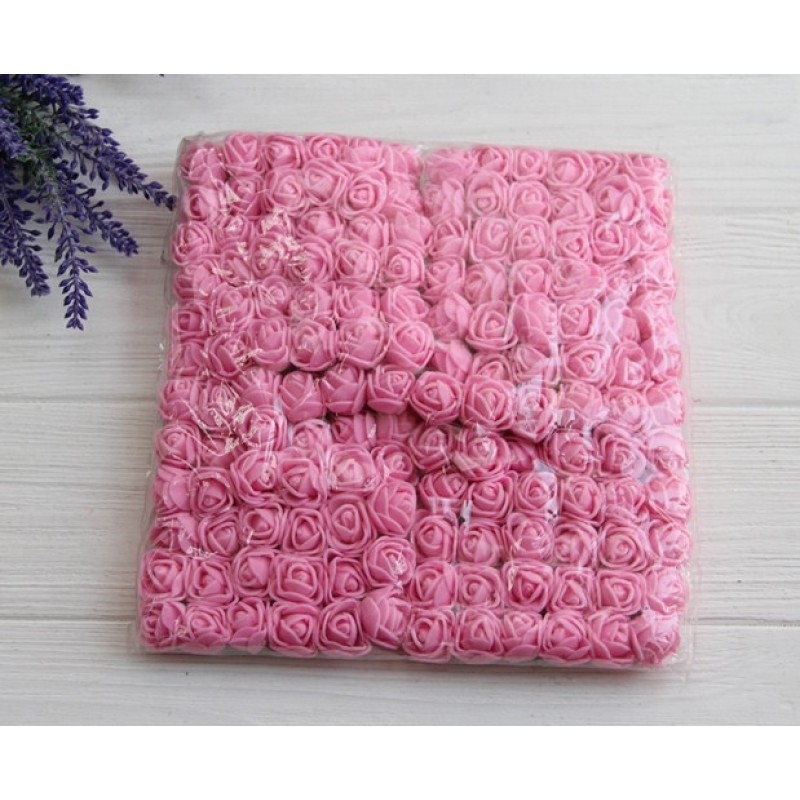 Троянди 2,0 см, рожеві 144 шт.