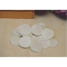 Кружочки из фетра 2,5 см белые   1000 шт