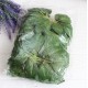 Подложка с листочками зеленая " Большая " , 100 шт