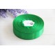 Стрічка атласна 2,5 см рулон 32,5 метра зелена