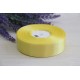 Стрічка атласна 2,5 см рулон 32,5 метра світло жовта