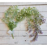 Зелень кучерява " Гілка з квітами" зелена з фіолетовим