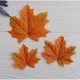 Листья клена средние 11 * 11 см   , оранжевые      50 шт