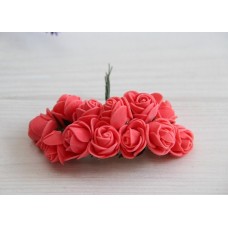 Розы 2,0 см , коралловые           144 шт