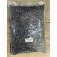 Бусины "  Рис  "  черные        500 грамм