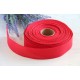Стрічка котонова 3,8 см " Однотонна",  червона  5 метрів