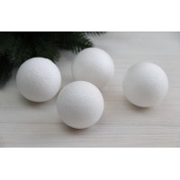 Шары пенопластовые  5 см   ,  10 шт