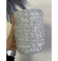 Намисто на волосіні "Плоскі", прозорі 26-27 метрів