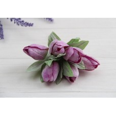 Тюльпани букет, темно-бузкові 30 шт