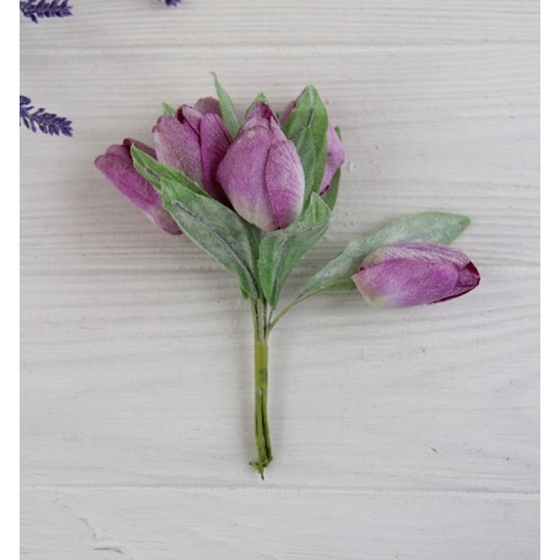 Тюльпани букет, темно-бузкові 30 шт