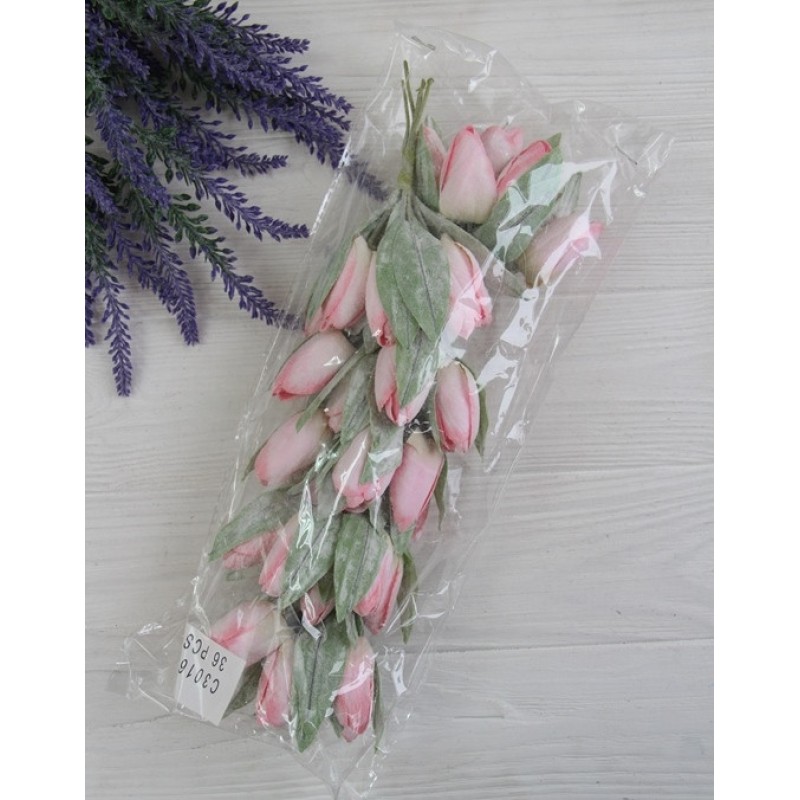 Тюльпани букет, рожеві 36 шт.