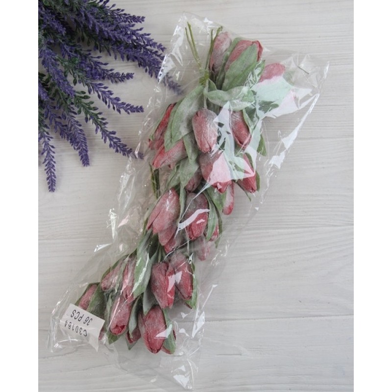 Тюльпани букет, червоні 30 шт.