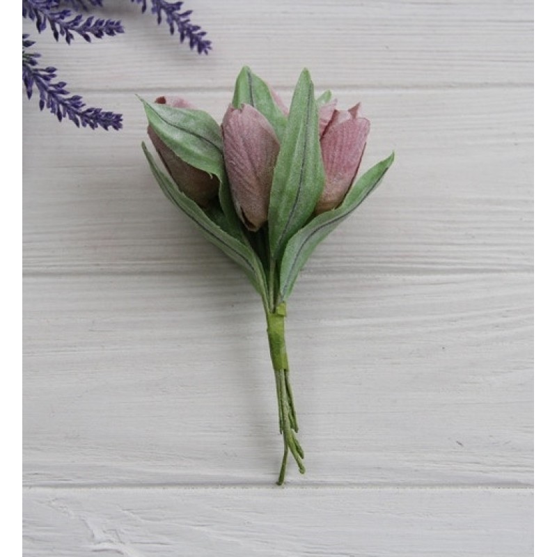 Тюльпани букет, темно-рожеві 36 шт