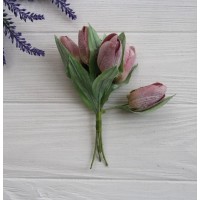 Тюльпаны букет, темно розовые  36 шт