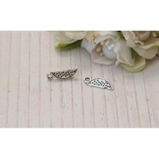 Підвіска металева "Кавун" срібло 10 шт.