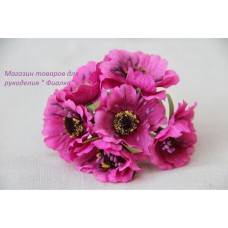 Маки, малинові 60 шт.