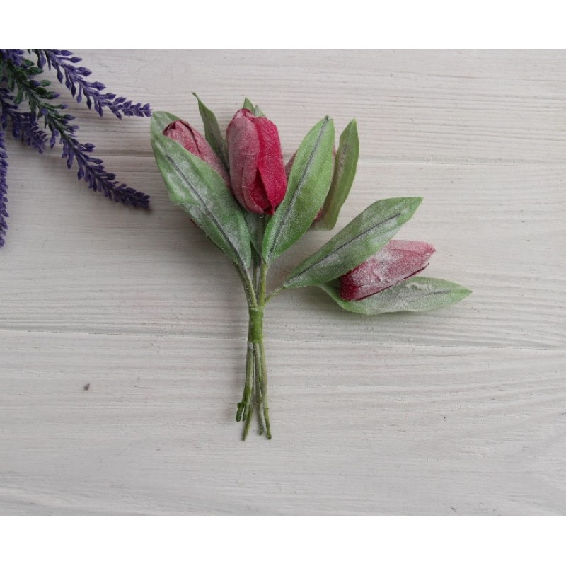 Тюльпани букет, малинові 36 шт.