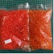 Бусины круглые " Хрустальные "   8 мм ,  оранжевые      500 грамм