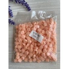 Серединка акриловая " Розочка 1.0 см  " персик  200 шт