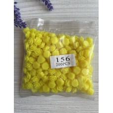 Серединка акриловая " Розочка 1.0 см  " желтые  200 шт