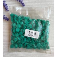 Серединка акриловая " Розочка 1.0 см  "  мятная   200 шт