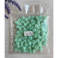 Серединка акриловая " Розочка 1.5 см  " тиффани   100 шт