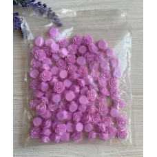 Серединка акриловая " Розочка 1.5 см  "  сиреневая    100 шт