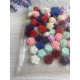 Серединка акриловая " Розочка 1.5 см  "  микс   100 шт