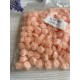 Серединка акриловая " Розочка 1.0 см  " персик  200 шт