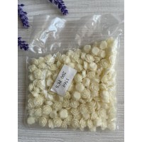 Серединка акриловая " Розочка 1.0 см  "  бежевая   200 шт