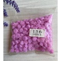 Серединка акрилова " Трояндочка 1.0 см" бузкова 200 шт.