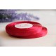 Стрічка атласна 0,6 см рулон 32,5 метра темно-червона