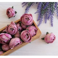 Бутон Півонія No 3, пюсовий 50 шт.