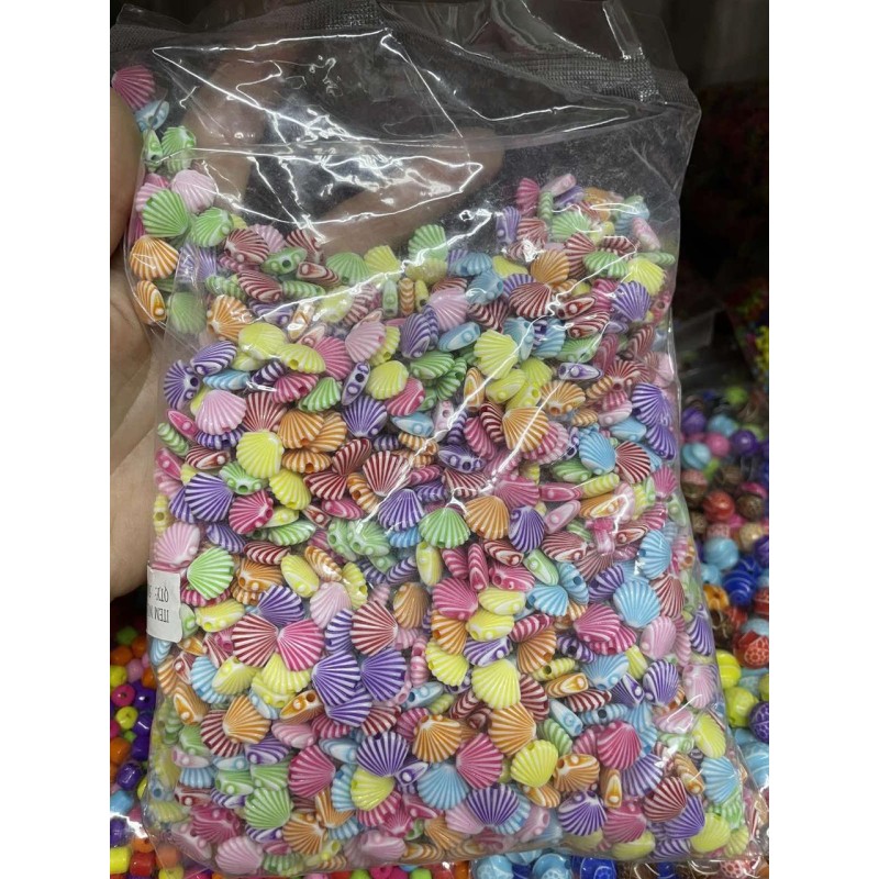Бусины микс   " Ракушка  "      500 грам