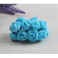 Розы 2,5 см , голубые       144 шт