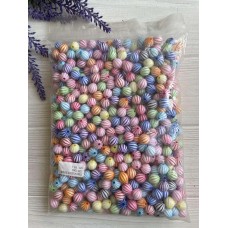 Бусины микс   "  Полосатые   "      500 грам