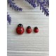 Божьи коровки  деревянные 1,6 * 0,9 см      УПАКОВКА  24  шт