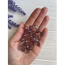 Бусины круглые " Хрустальные "    10 мм ,   графит     500 грамм