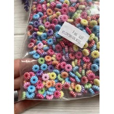 Бусины микс   "  Цветочек № 4   "      500 грам