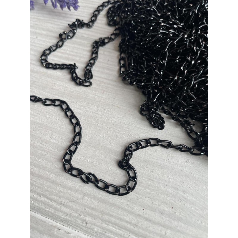 Ланцюжок 5 мм чорна 50 см