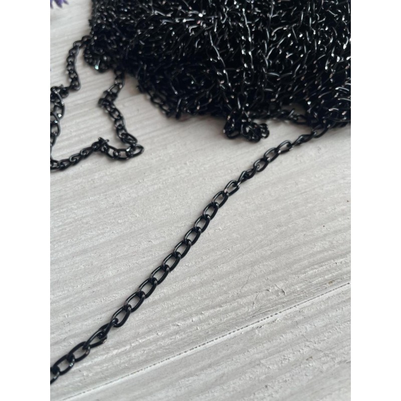 Ланцюжок 5 мм чорна 50 см