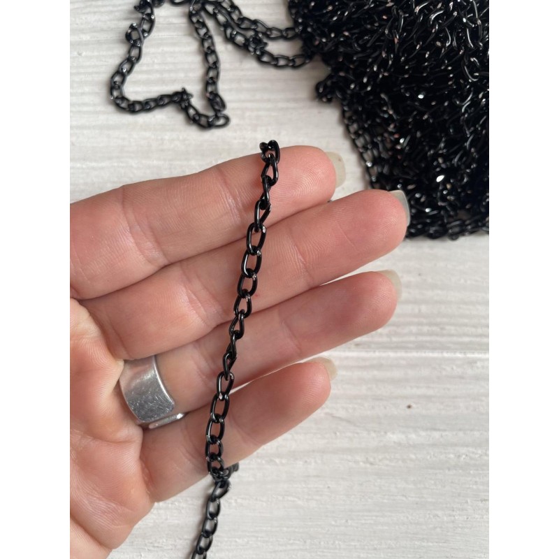 Ланцюжок 5 мм чорна 50 см