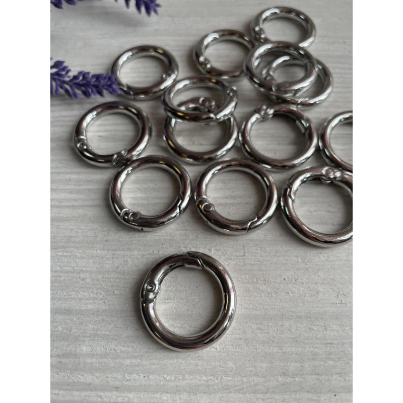 Кільце самозатискне 26 мм,  срібло  1 шт.