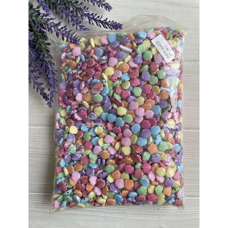 Бусины микс   " Ракушка  "      500 грам