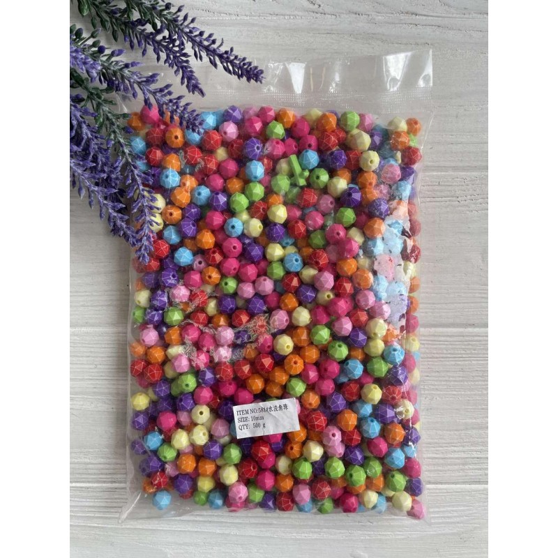 Бусины микс   " Многогранник "      500 грам