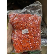 Напівперлини 6 мм ,   помаранчеві  АВ   250 грамів