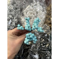 Веточки с мелкими ягодами , ярко голубые    100 шт упаковка