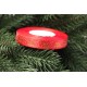 Атлас " Merry Christmas с горошками   " 1.2 см  красный       рулон 22.5 метра